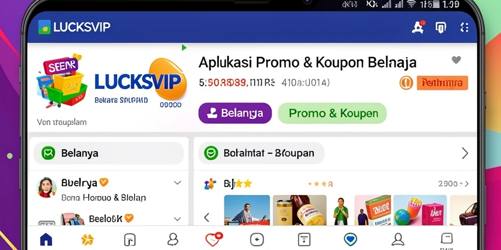 Tampilan antarmuka aplikasi LUCKSVIP yang menarik dan mudah digunakan.