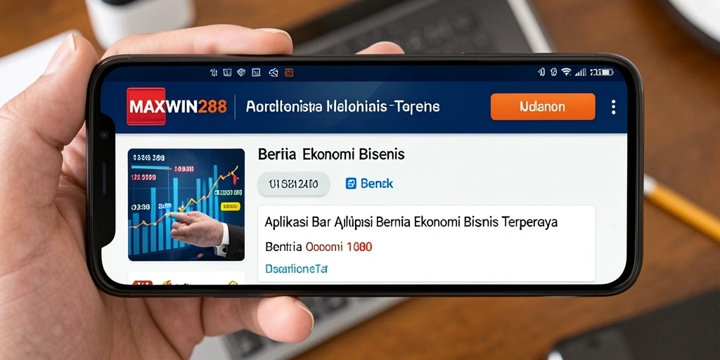 Tampilan interface aplikasi MAXWIN288 yang sederhana dan informatif.